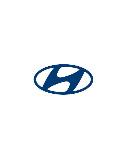 Adesivo Emblema Hyundai - Blu