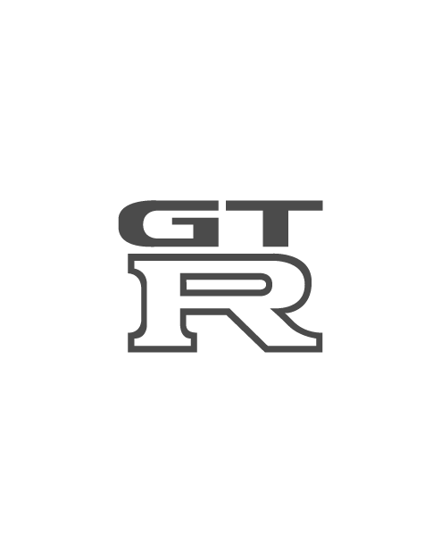 Adesivo Logo "GTR" Nissan - Grigio