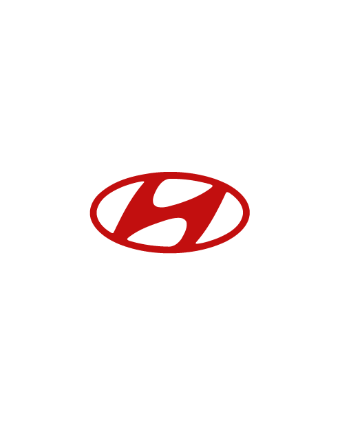 Adesivo Emblema Hyundai - Rosso