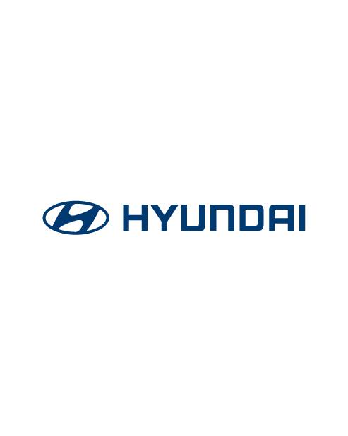 Adesivo Logo Hyundai Orizzontale - Blu