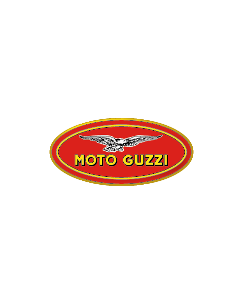 Adesivo Bollo Logo Moto Guzzi colori originali