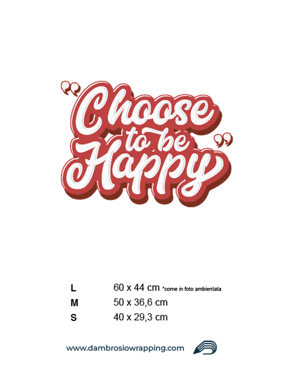 Adesivo per frigorifero - Choose to Be Happy