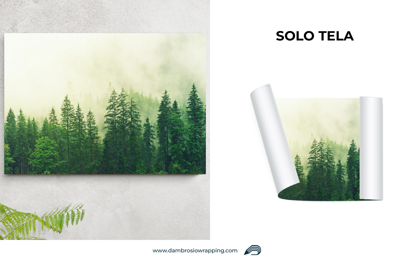 Tela / Quadro Foresta di Pini