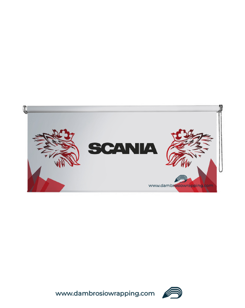 Tenda a rullo oscurante - SCANIA Furia bianca