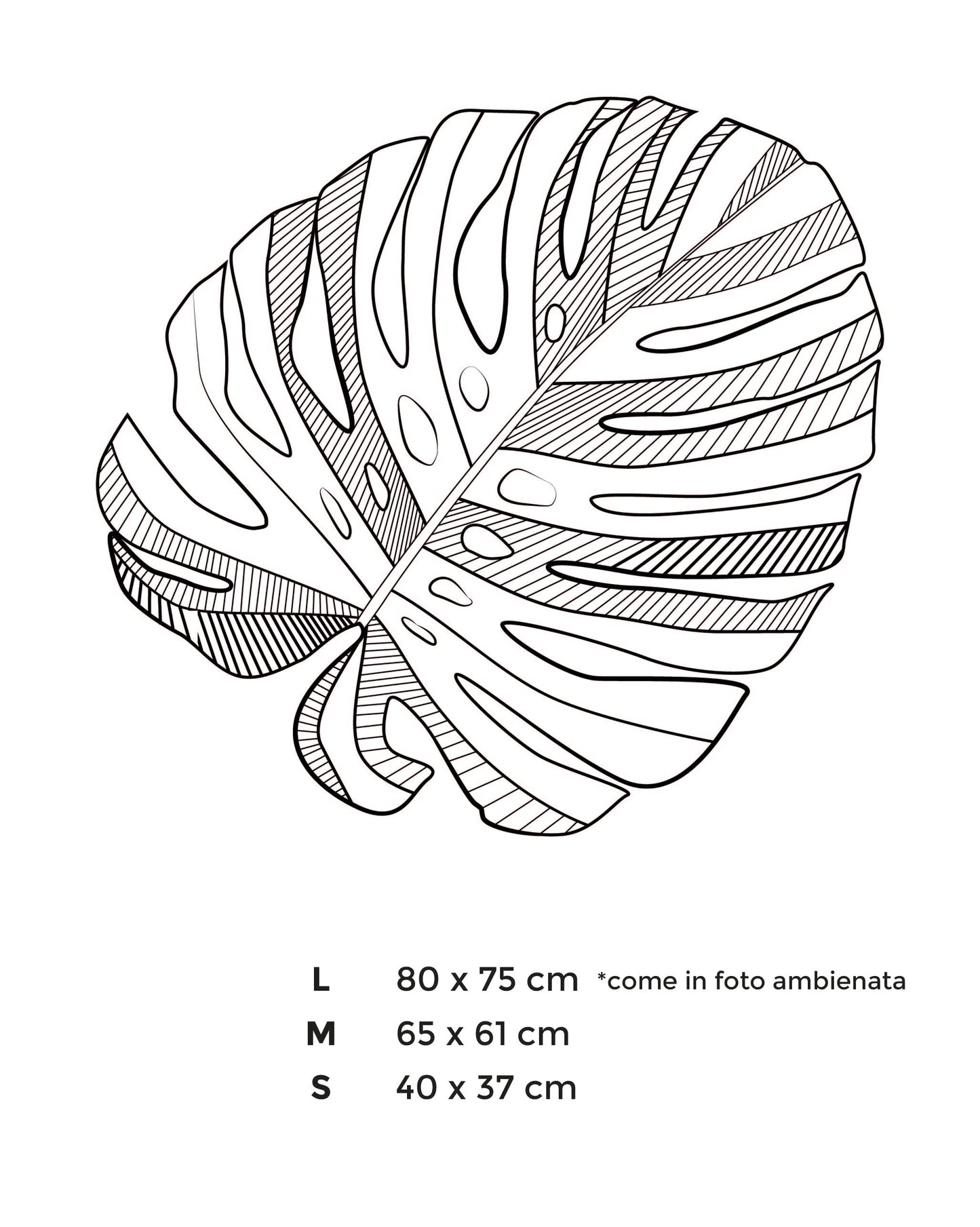 Adesivo Murale - Monstera Bis