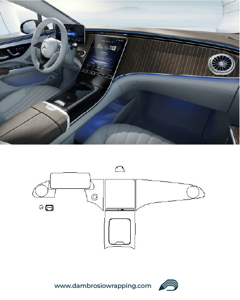 Kit Pellicola Protettiva Interni Mercedes - EQE 2022