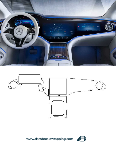 Kit Pellicola Protettiva Interni Mercedes - EQS 2024