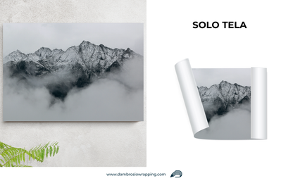 Tela / Quadro Montagna nella Nebbia